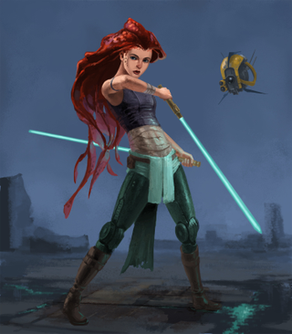 Jedi Cyborg-Ariel and Robot Flounder